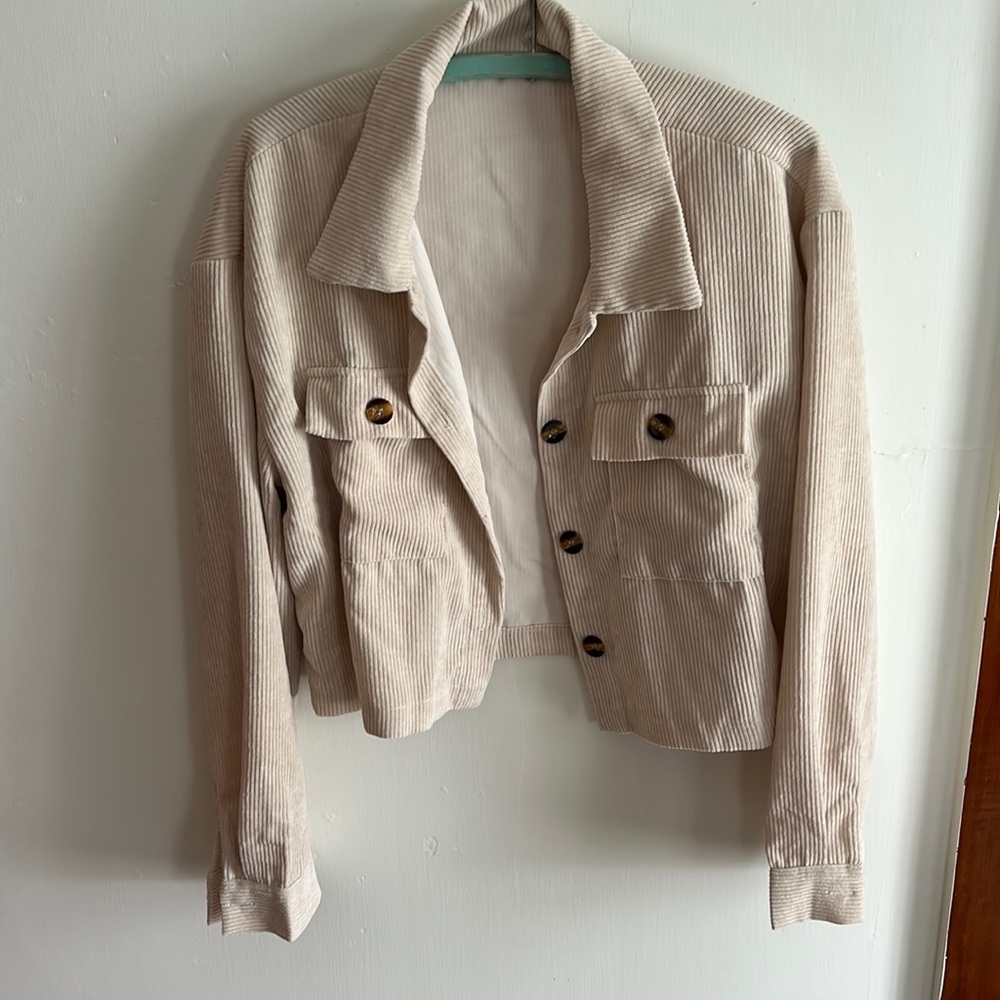 Corduroy Cropped Shacket